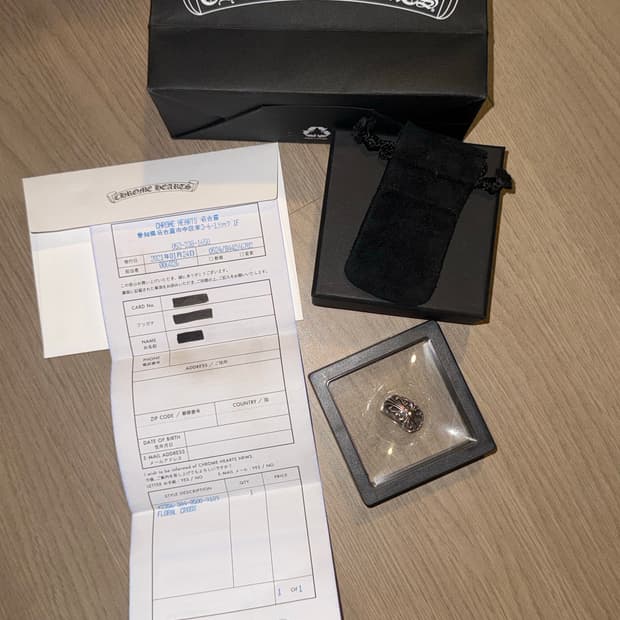 크롬하츠 플로랄 크로스링us4.5