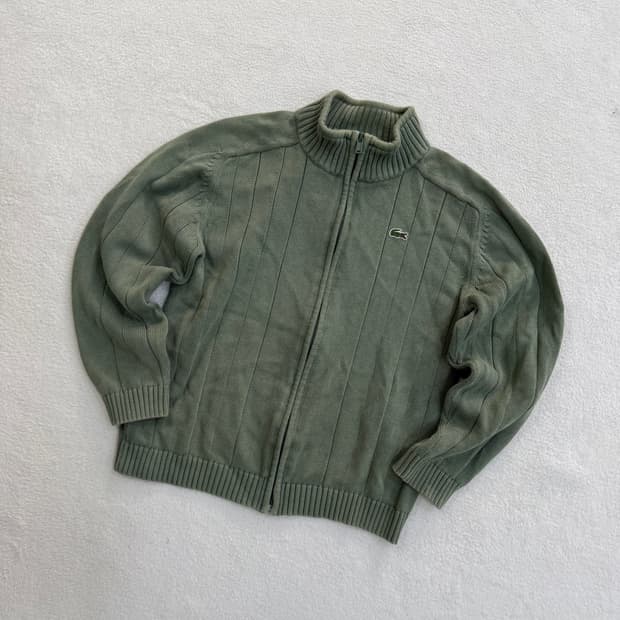12 라코스테 니트 집업 0410T