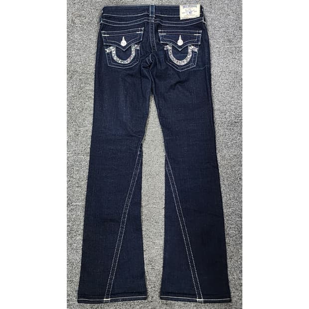 트루릴리젼 JOEY 백포켓 큐빅 로우라이즈 부츠컷 데님팬츠 청바지 26