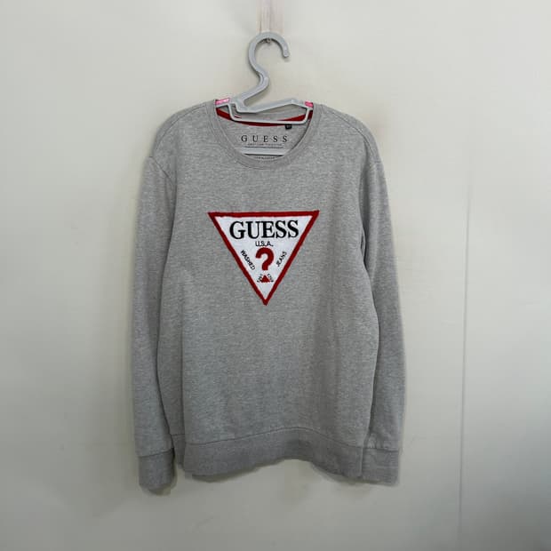 게스 남성 기모 맨투맨 95