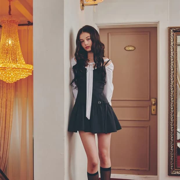 페인오어플레져 비앙카 드레스 차콜 s