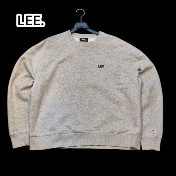 (M)LEE. 그레이 맨투맨 
