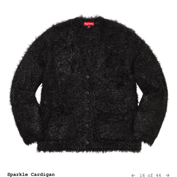 슈프림 스파클 가디건 구해요