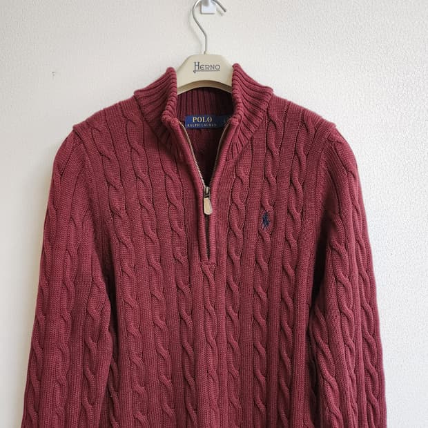 폴로랄프로렌 케이블하프집업(L