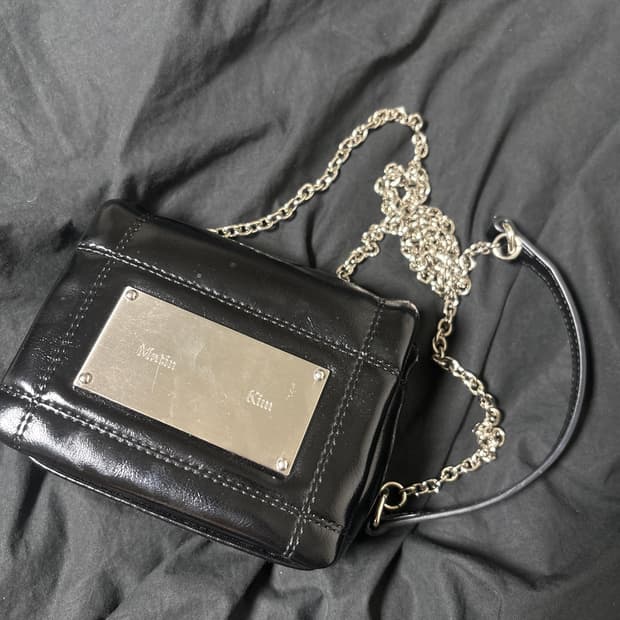 마뗑킴 클래식 체인 퀄팅 미니백 블랙 