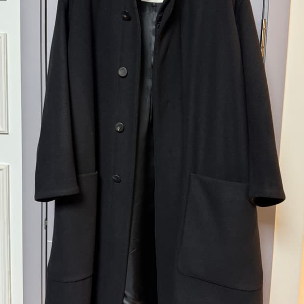 스튜디오 니콜슨 후드 코트 블랙 