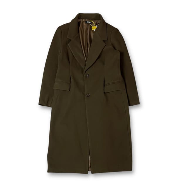 (새상품) 브라운 코코아 더블버튼 롱코트 L