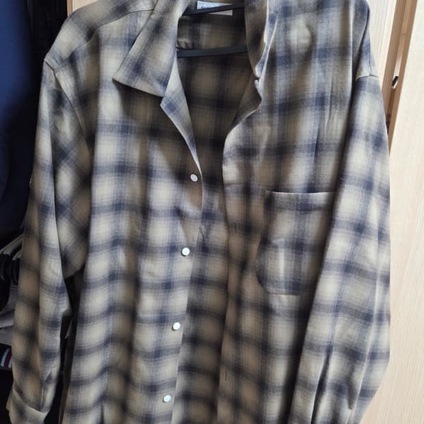 캡틴션사인 체크 셔츠