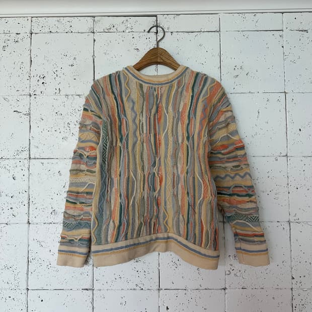 우먼S 빈티지 케이블 니트