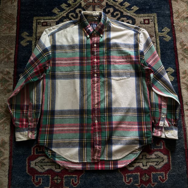 90s Gap mix check shirt