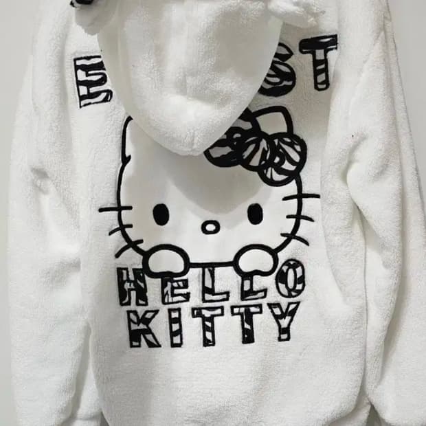 <오늘특가>돈키호테 EGOIST 헬로키티 콜라보 셋업 화이트 L사이즈