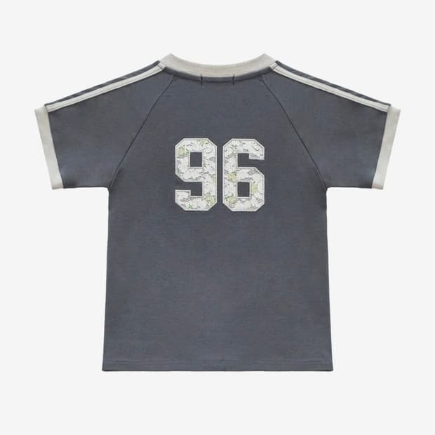 락케이크 Sports 96 Lace Crop Top - Charcoal
