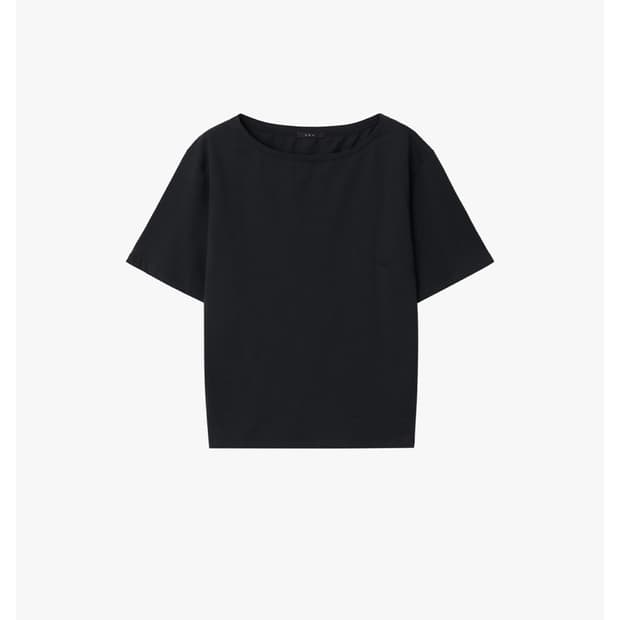 26SS UNBALANCE OFF SHOULDER TOP / BLACK