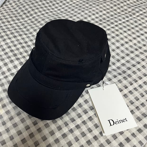 다이닛 워싱 포켓 캡 모자 - 블랙