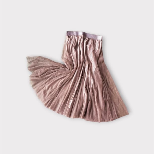Chiffon Tulle Long Skirt