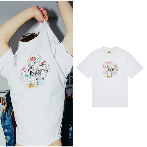 익조 IKJO 24 로고 반팔 티셔츠