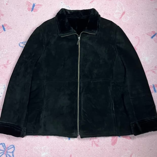 FICCE black pigskin fur mustang jacket