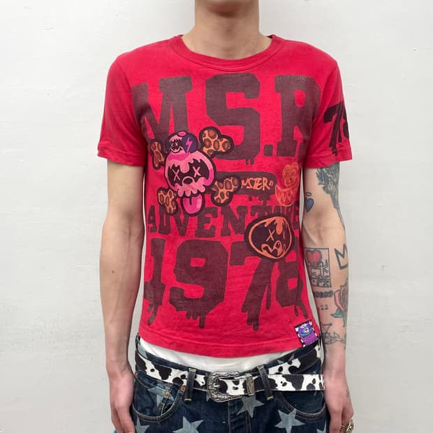 JAM Leopard Skull Blood Red T-shirt
