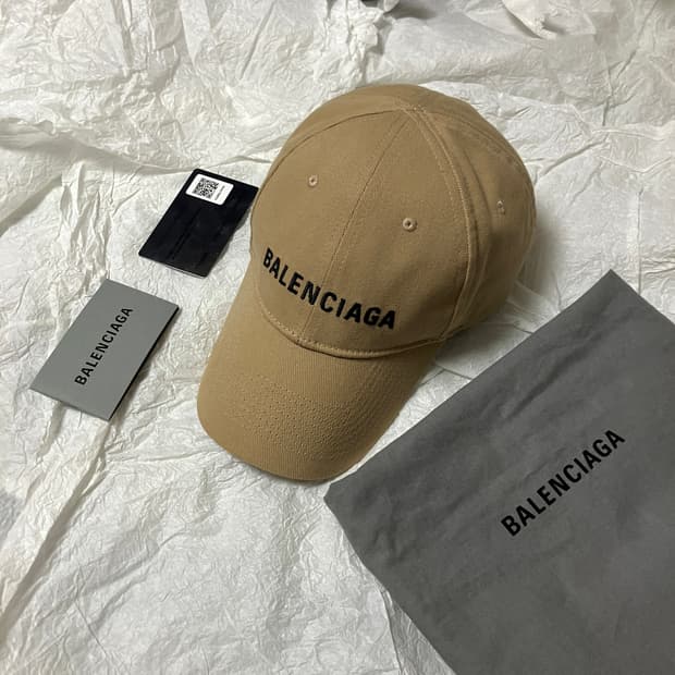(L) Balenciaga 발렌시아가 로고 볼캡