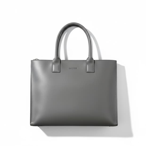 로터프 그레이 레더 남성용 토트백