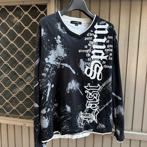 Clash Ahead gothic punk lettering sleeve