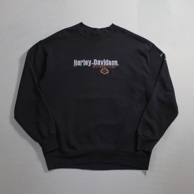 00's Harley-Davidson 할리 데이비슨 자수 기모 맨투맨