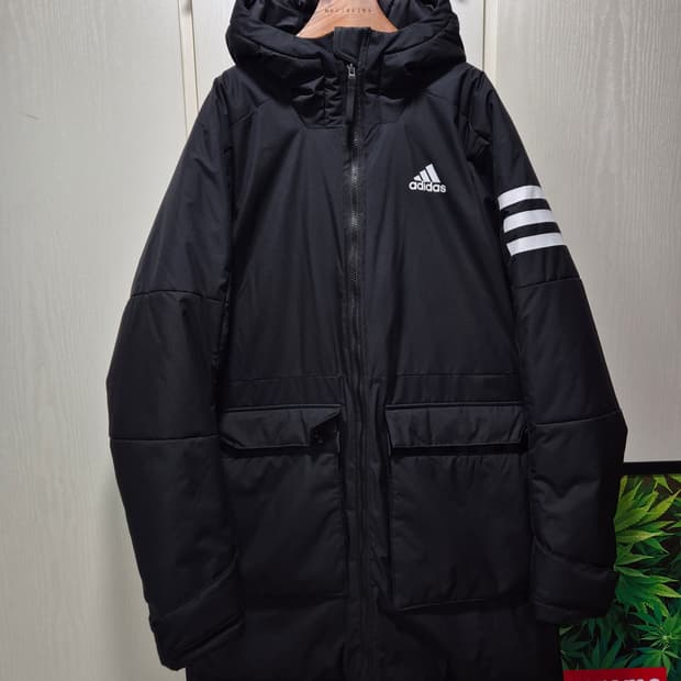 ADIDAS.아디다스 블랙다운롱패딩