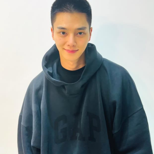 이지 갭 발렌시아가 도브 후브 워시드 블랙 (XL)