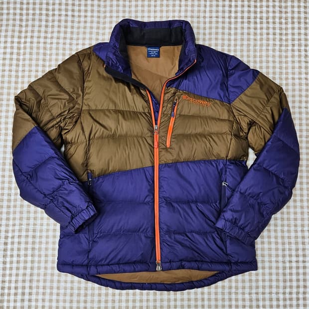 디스커버리 구스다운 경량패딩 남자100