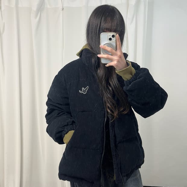 Mark Gonzales Corduroy Puffer Jacket 