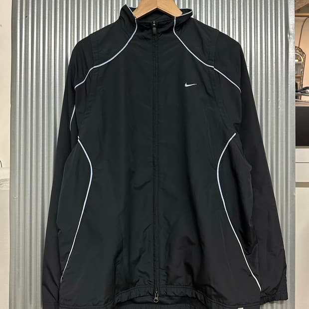 [L] 나이키 NIKE PRO 블랙 후드 짚업 트레이닝 자켓 