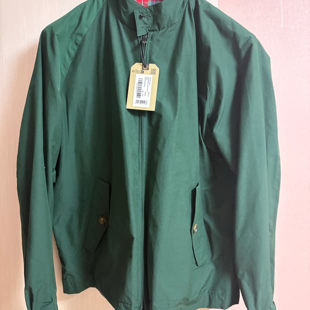 바라쿠타 G9 헤링턴 자켓 44 레이싱그린(택 있음)