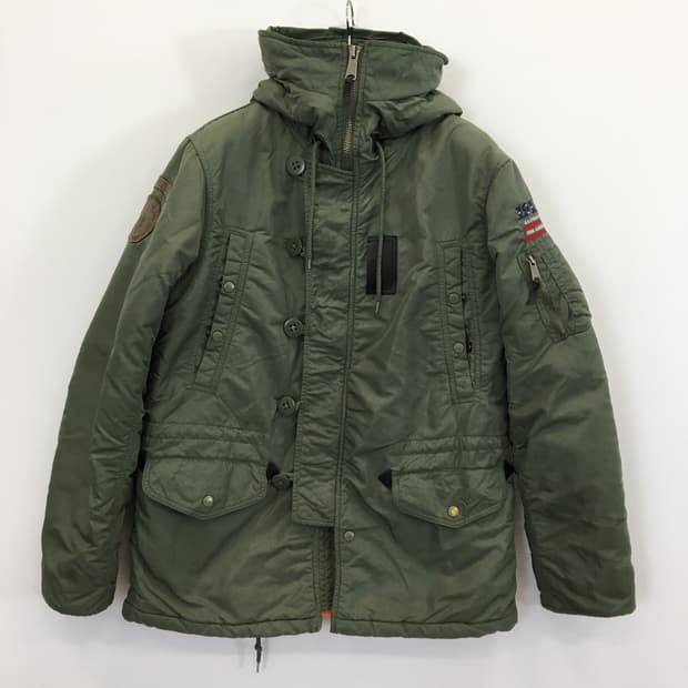 Schott 쇼트 U.S N3B 성조기 파카 L 