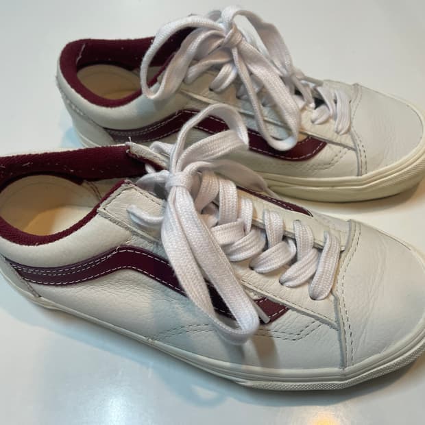 반스 올드스쿨 레더 스니커즈220