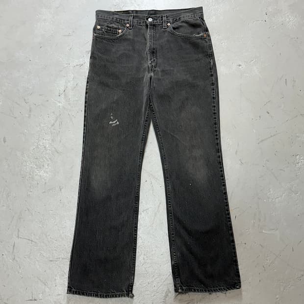 90's 리바이스 517 블랙 부츠컷 플레어진