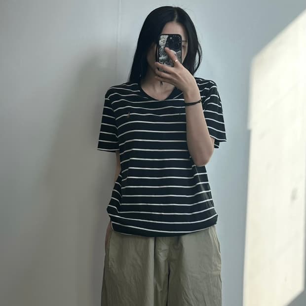 폴로 랄프로렌 스트라이프 반팔 티셔츠