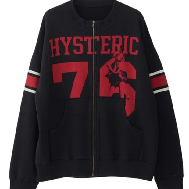(새상품) 히스테릭 글래머 히스테릭 76 오버사이즈 점퍼 블랙