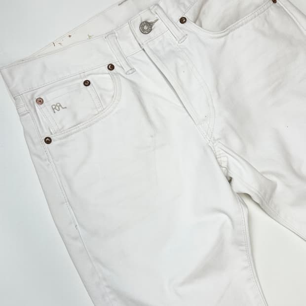 더블알엘 스트레이트 화이트 데님 29x30