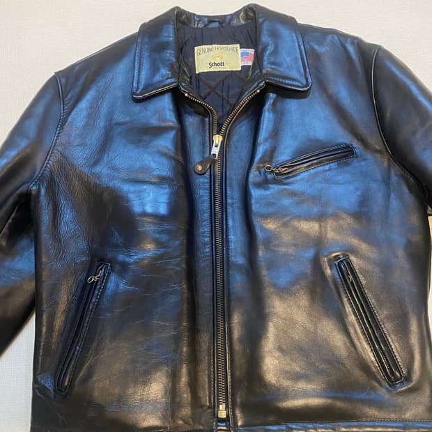 쇼츠(schott)홀스하이드 가죽자켓 689H 50사이즈 110~