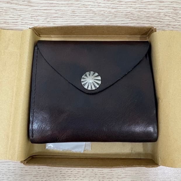 rrl 더블알엘 콘초 레더 월렛 지갑 (다크 브라운)