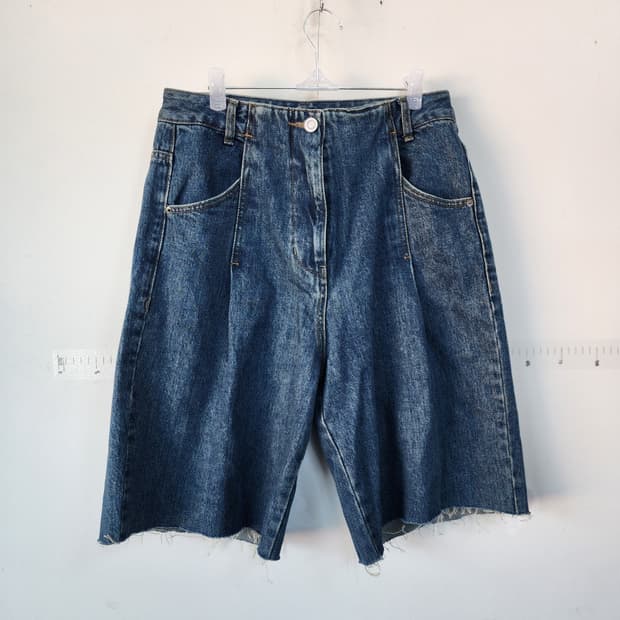 스튜디오 톰보이 데님 반바지 청반바지 컷오프 스타일