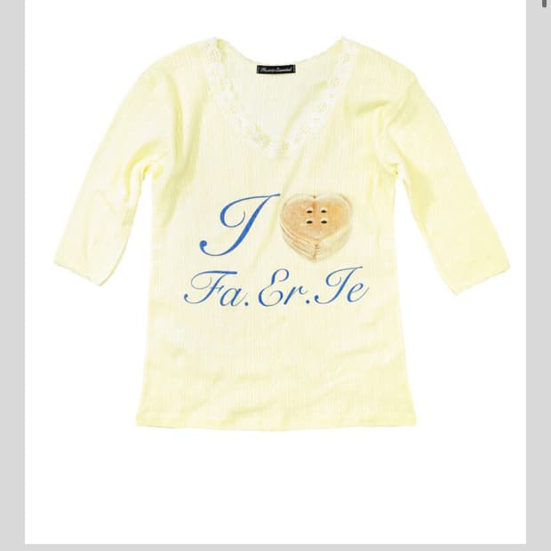fa.er.ie lace T-shirt (lemon) 샵페어리