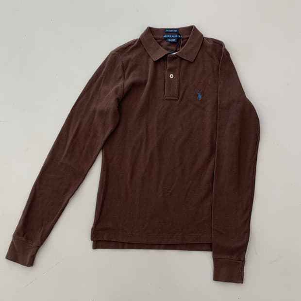 폴로 랄프로렌 여성 긴팔 카라티 브라운 S,M