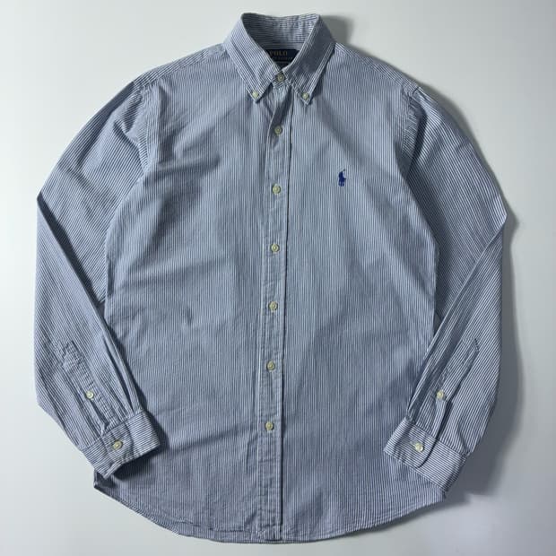 Polo  폴로 랄프로렌 신형 자수 코튼 스트라이프 셔츠