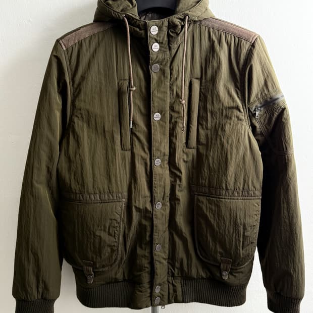 Armani Exchange Hooded Bomber Jacket