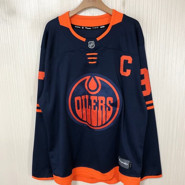 NHL 파나틱스 에드민턴오일러스 써드유니폼/져지 L 97 코너 맥데이비스