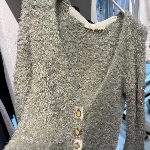 Elisa Cavaletti Fur Cardigan