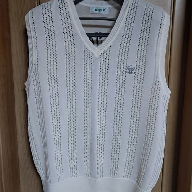 슈페리어 골프 니트 조끼 남성100