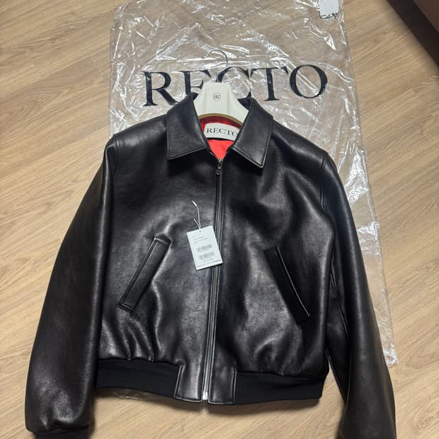 렉토 26ss 벤 고트 가죽자켓 L사이즈 새상품 판매