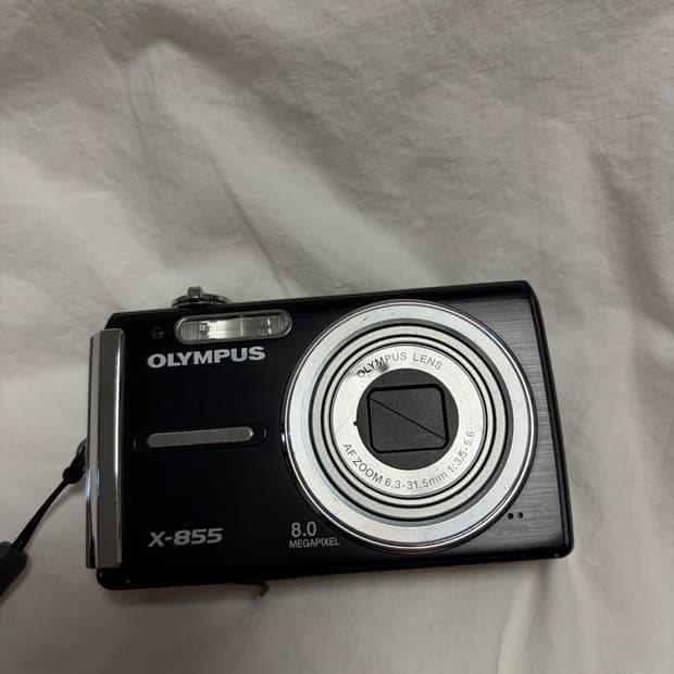 희귀매물 올림푸스 X-855 디지털 카메라 상태 좋음